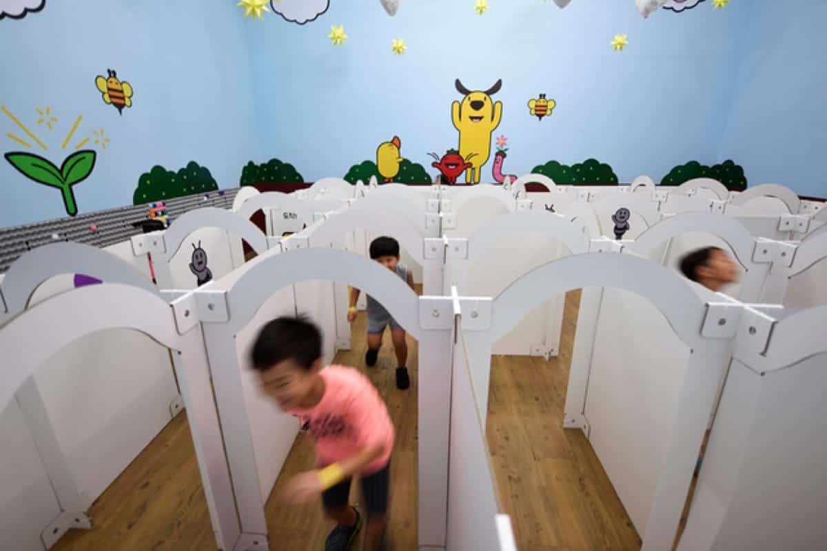 「和平慶典」玩親子障礙賽、大型紙迷宮@科學園