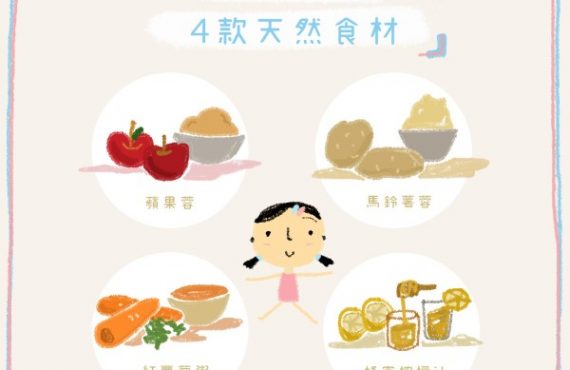 幼兒止瀉 · 4款天然食材