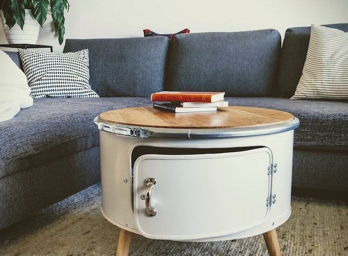 油桶製coffee table・型入屋