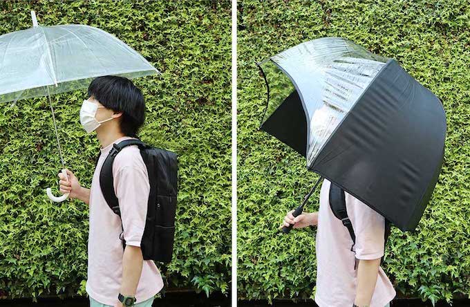 日本「背囊免濕」雨傘・加長版